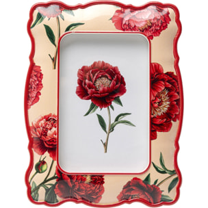 Cadre photo pivoines 17x22cm beige Kare Design