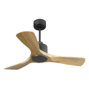 Ventilateur de plafond Réversible  Thermostat Wifi Moteur à courant continu Toits en pente Télécommande Hypersilence Mémoire