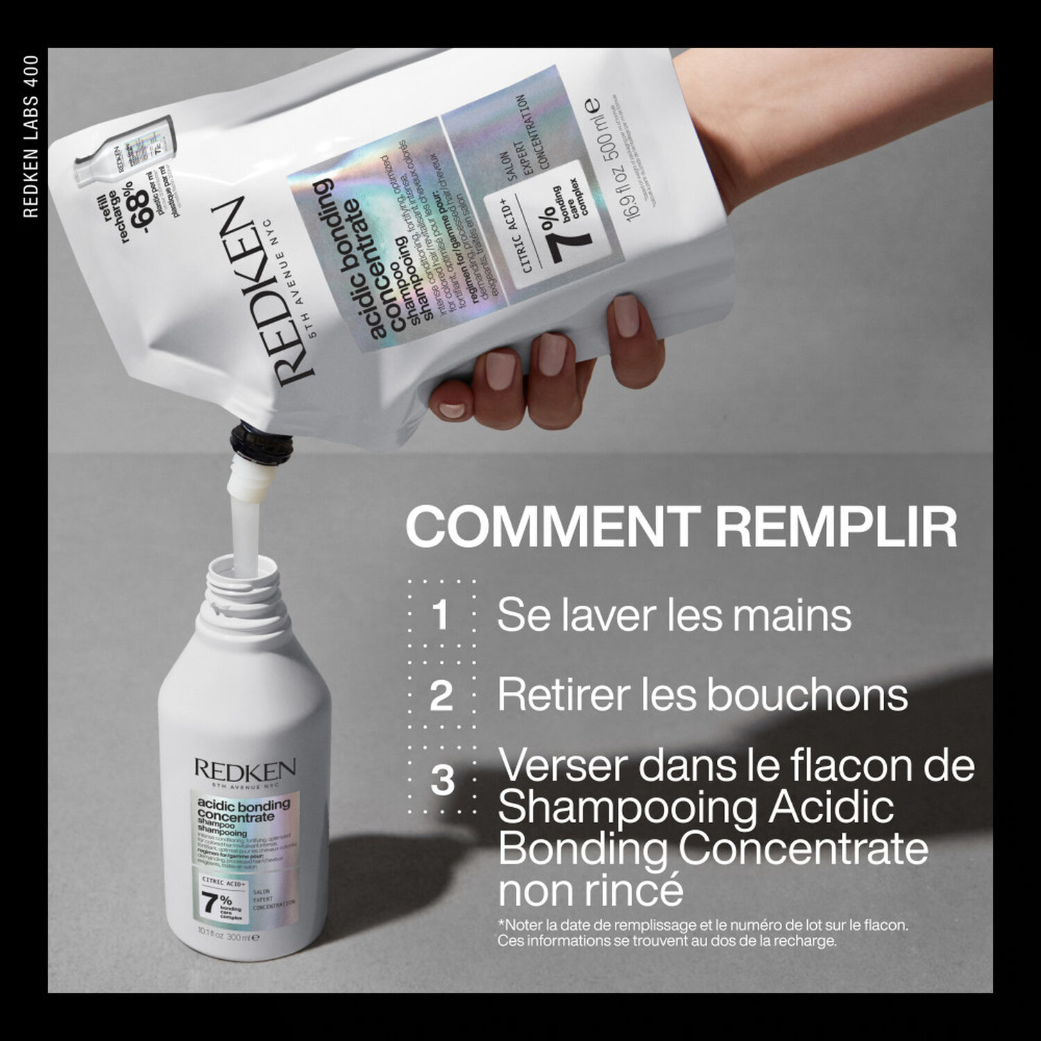 Acidic Bonding Concentrate - Recharge Shampoing Réparateur Sans Sulfate Pour Cheveux Abimés