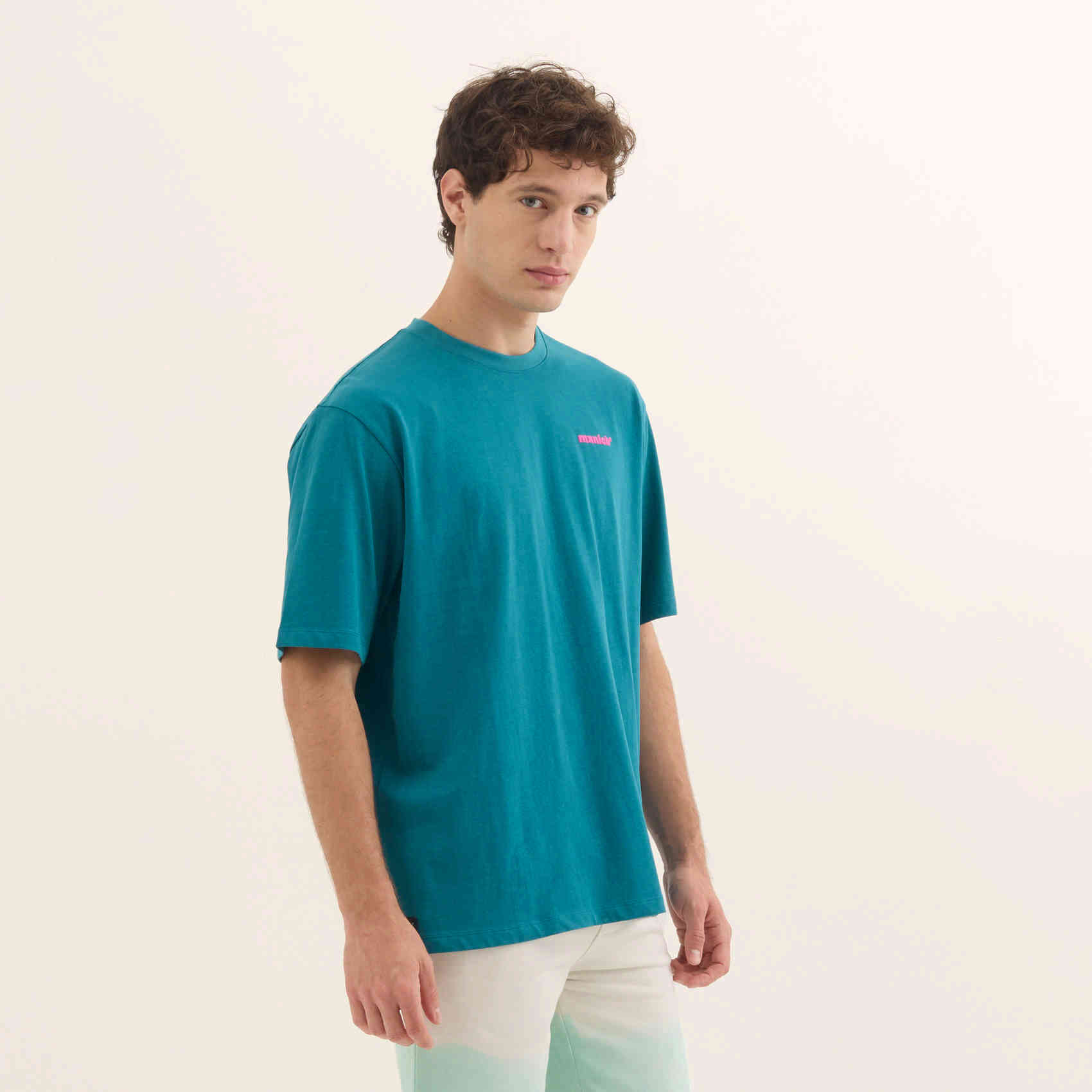 Camiseta Estilo Urbano Oversize Algodón Orgánico Azul Ocean STREETWEAR T-SHIRT OCEAN