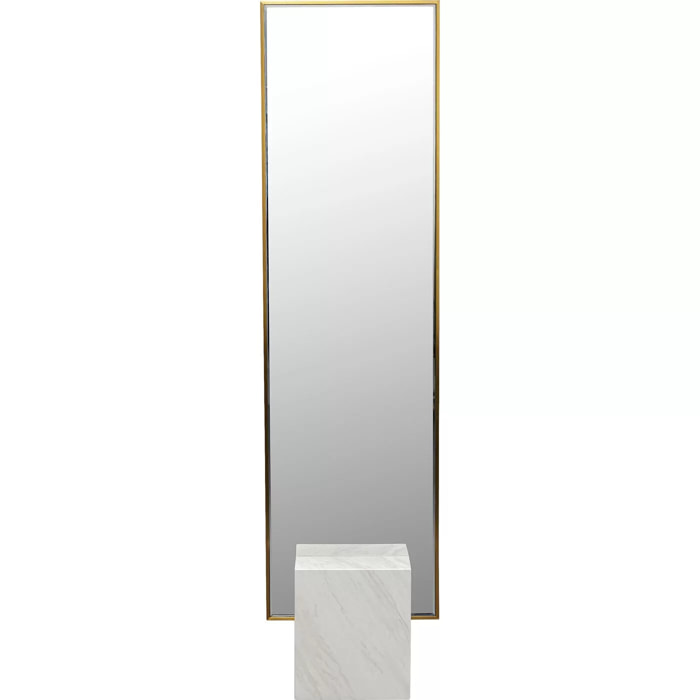 Miroir sur pied Hulda 180x46cm doré et blanc Kare Design