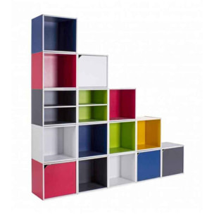 CUBO SANTORINI MENSOLA COMPOSITE GRIGIO