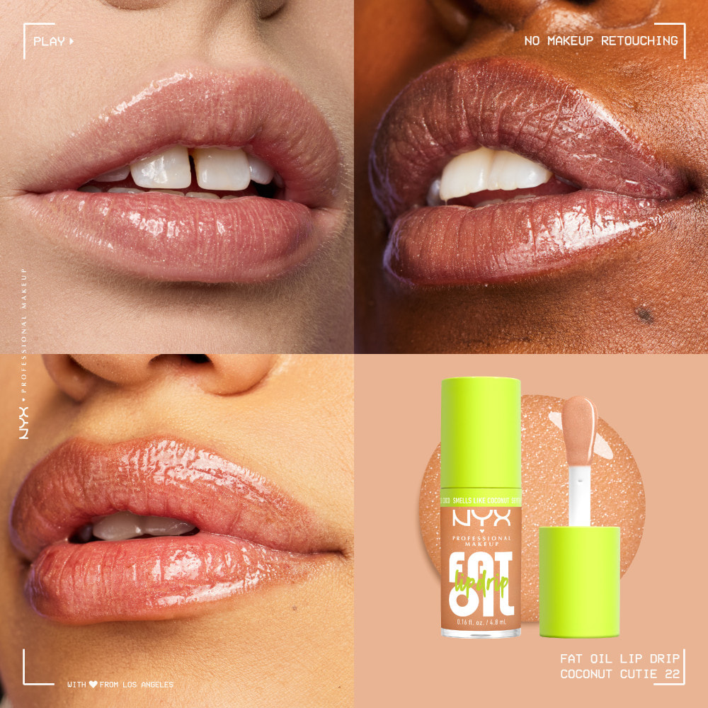 NYX Professional Makeup FAT OIL Gloss COCONUT CUTIE