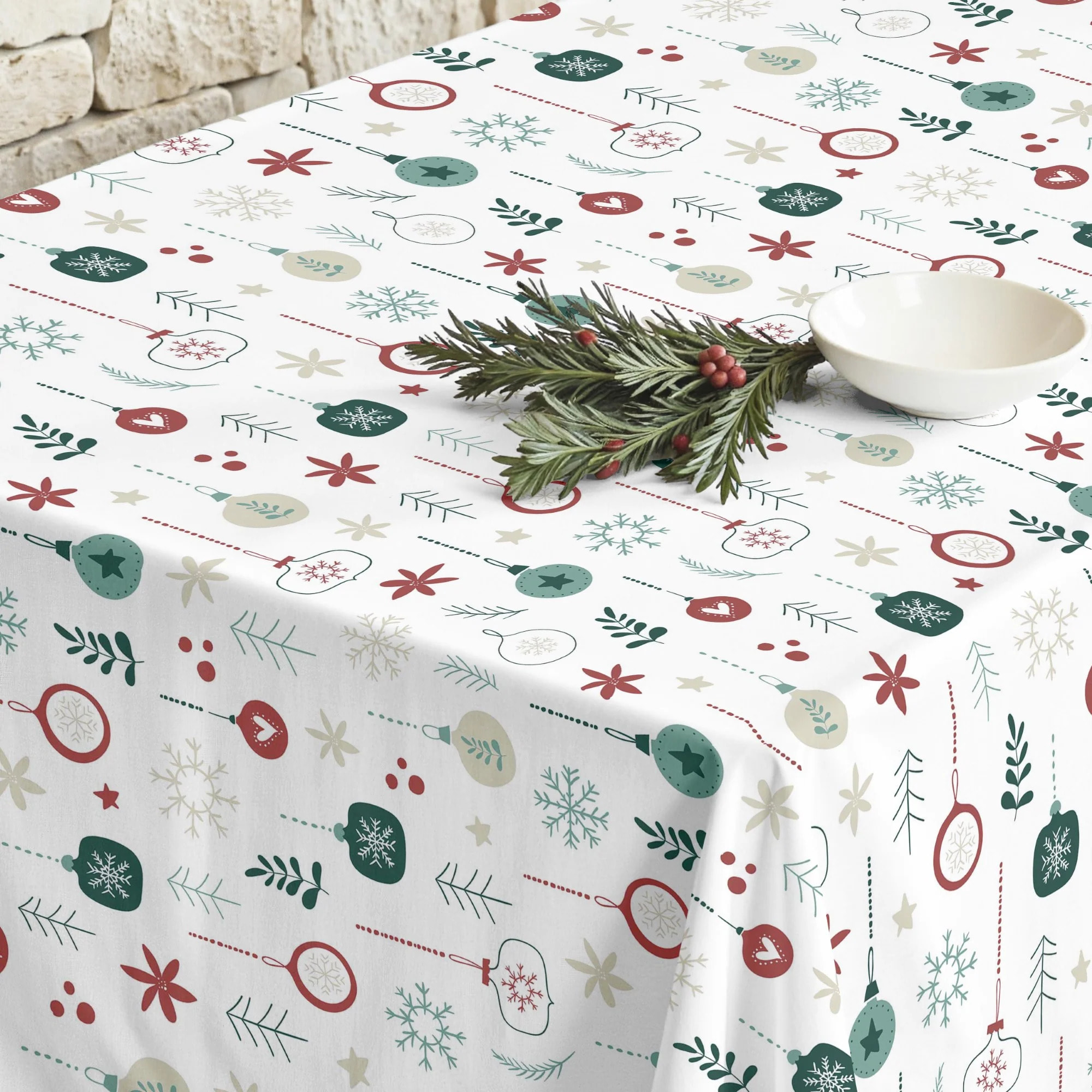 Nappe en résine Anti-tâches Merry Christmas 73