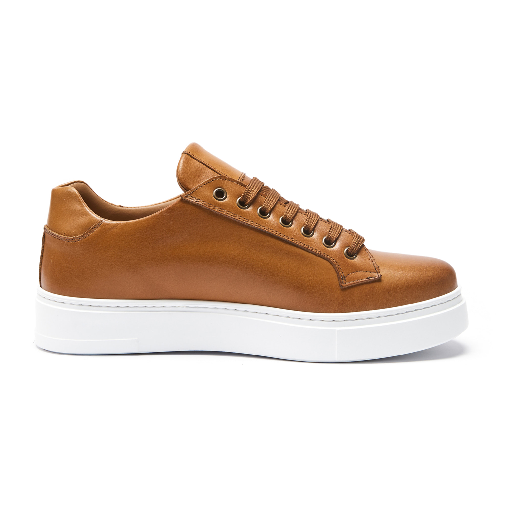 Classic Lace-up Sneaker British Passport Marrone