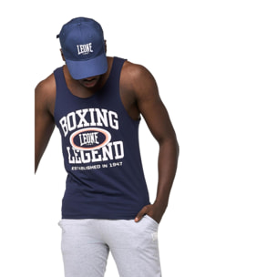 Camiseta de tirantes para hombre con estampado Leone Active 'Boxing Legend'