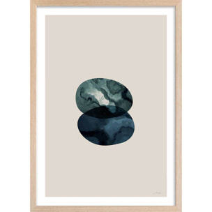 Affiche labradorite vertueuse Affiche + cadre en bois - Chêne