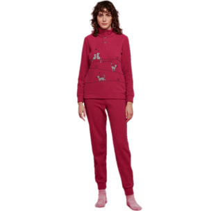 Pigiama donna micropile love cat Noidinotte