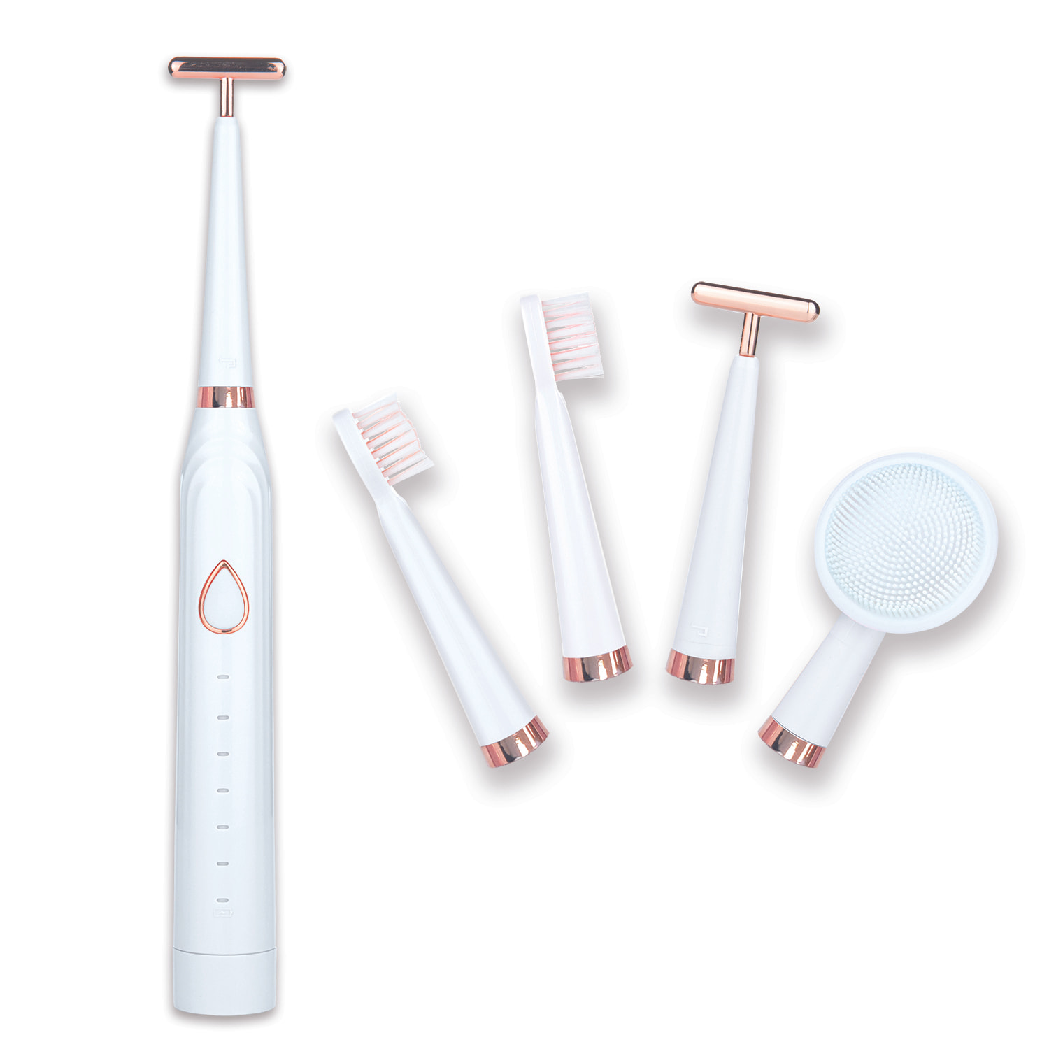 set beaut&shine ultrasonic (cuidado facial y dental 3 en 1)