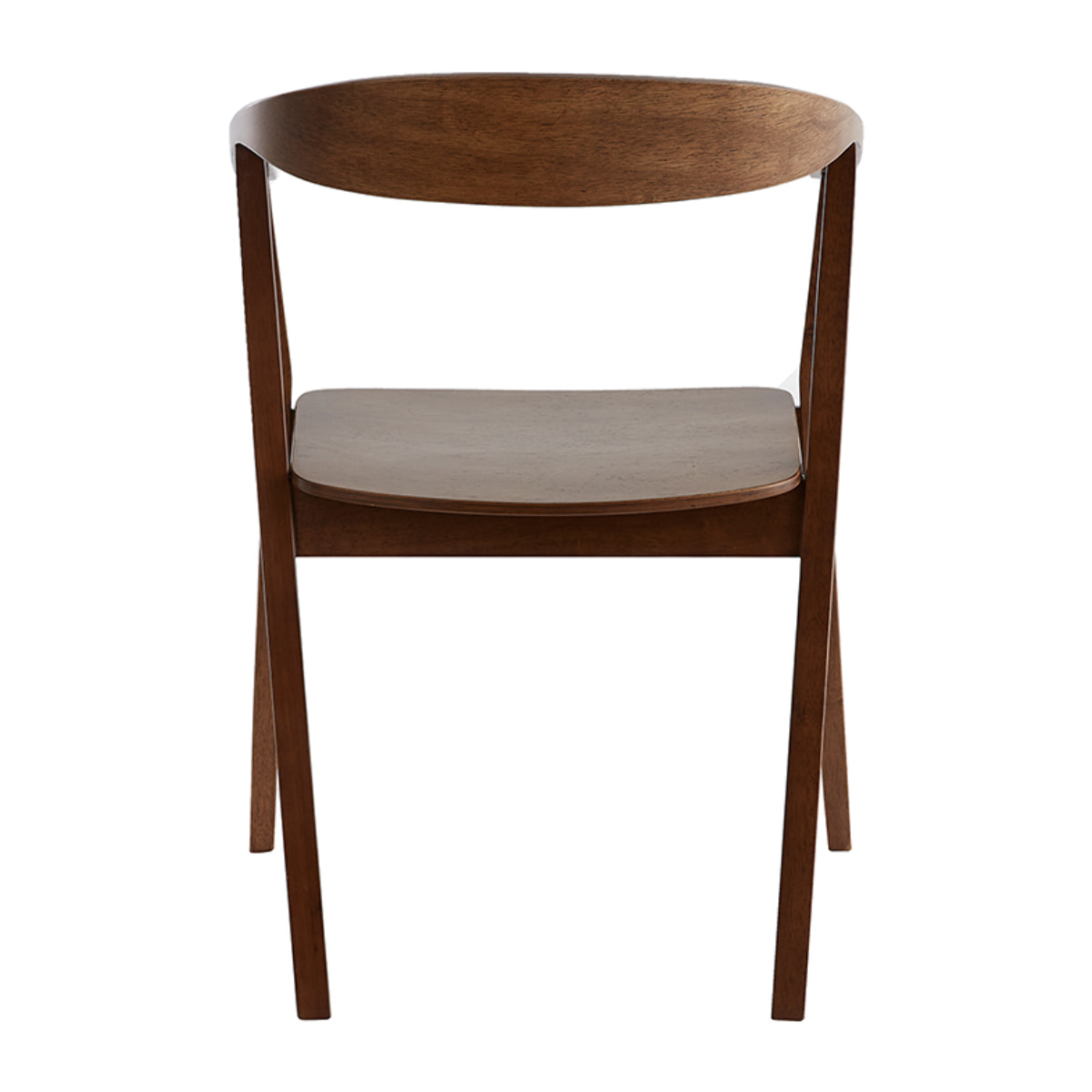 Chaises scandinaves en bois foncé (lot de 2) BAHIA