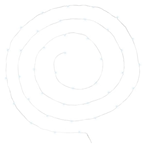 Guirlandes "Anya" 40 microLED à pile argent blanc froid L400cm