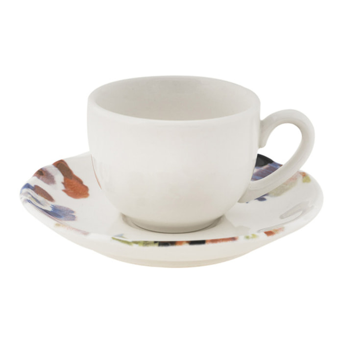 Set da caffè Silene da 6 pezzi in porcellana