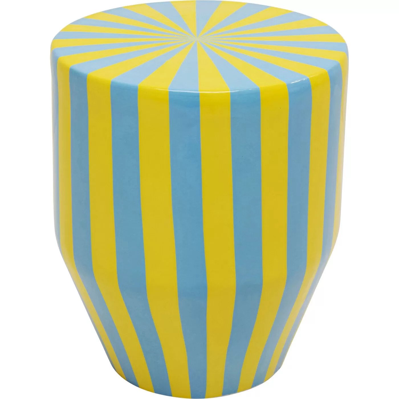 Table d'appoint Candy 30cm bleue et jaune Kare Design