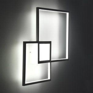 Plafonnier Tomasucci SQUARE, en acier et métal, blanc
