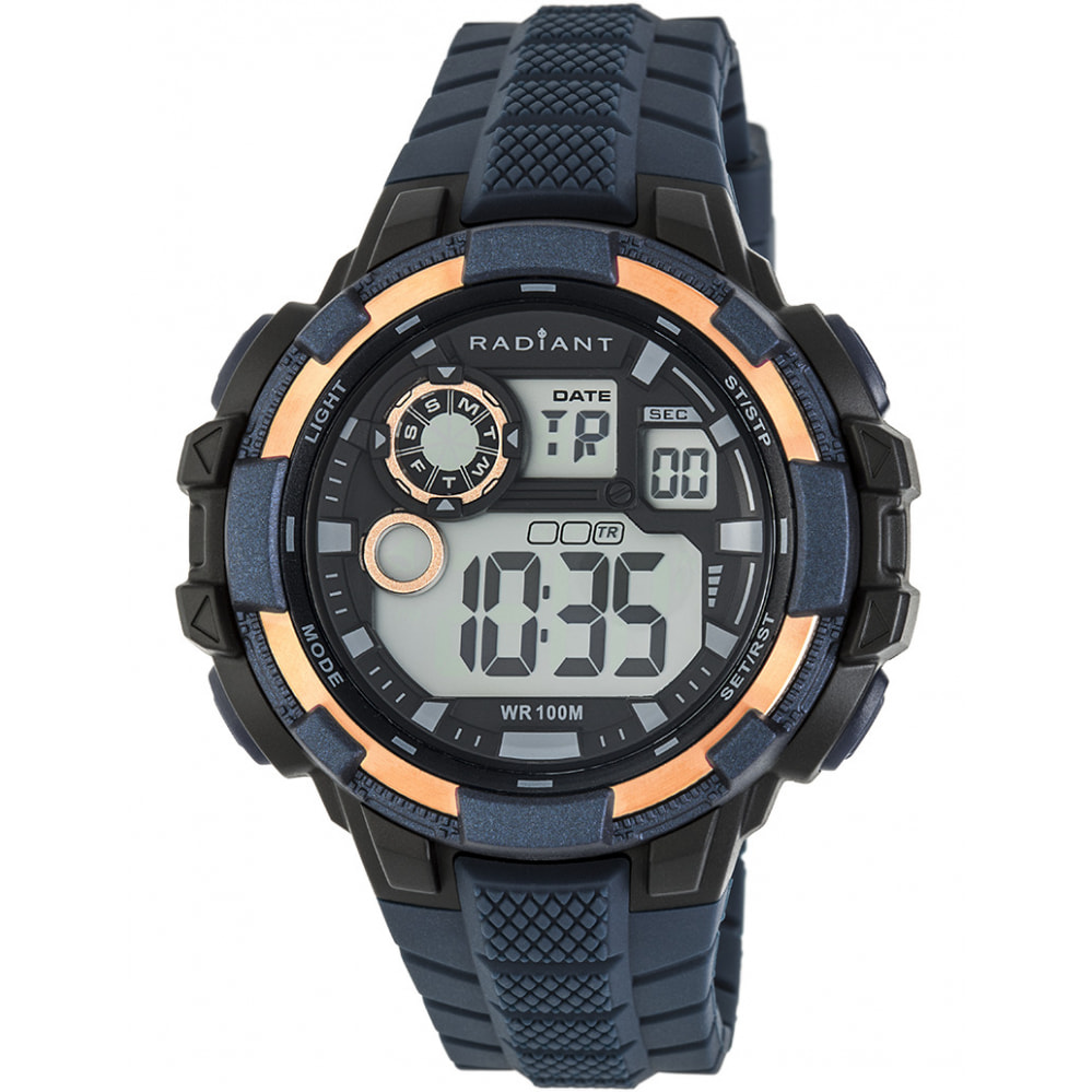 Reloj Radiant RA439601 Hombre Digital Cuarzo con Correa de Caucho