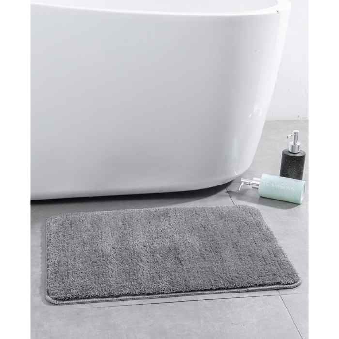 Vision 50x80 cm tapis de salle de bain en polyester, anthracite (SATDPREDAN)