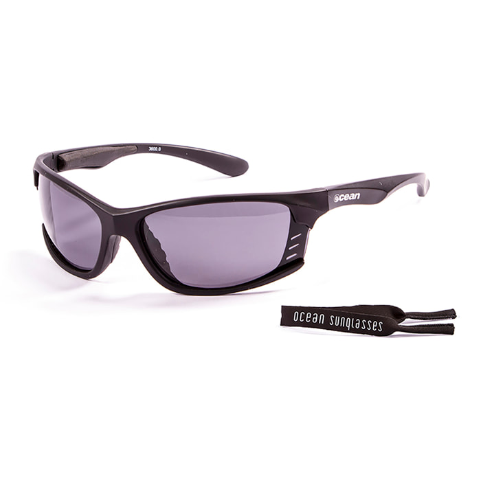 Gafas de deportes acuáticos OCEAN CYPRUS - Negro mate / Ahumada