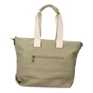 Bolso de hombro para Mujer, diseño moderno, Compartimento Principal con Cremallera, Bolsillo Frontal y Trasero con Cremallera.