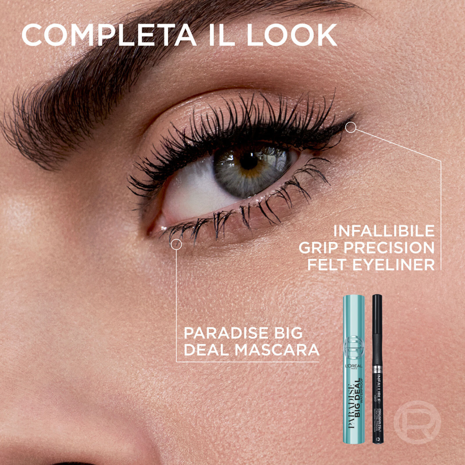 Mascara Nero Paradise Big Deal Waterproof Volumizzante Allungante Modulabile per uno Sguardo Intenso