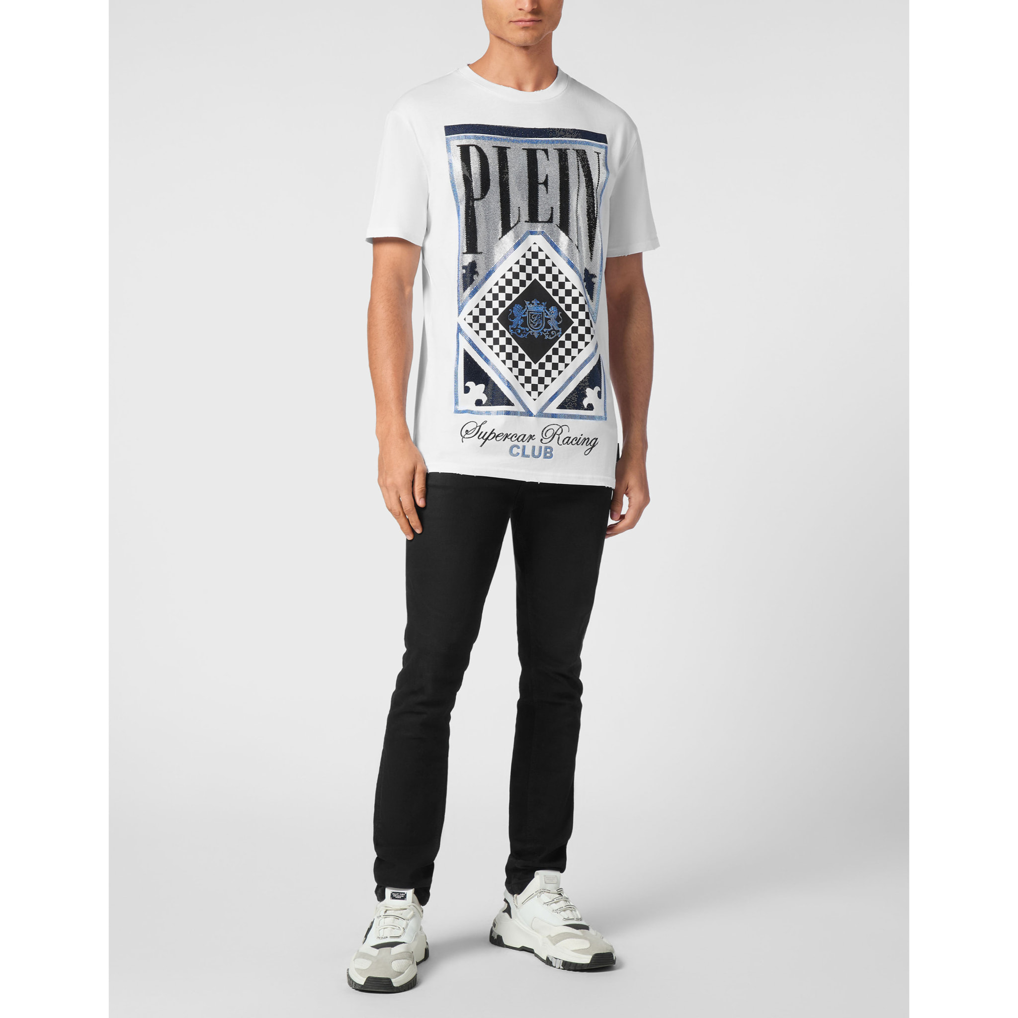 PHILIPP PLEIN T-Shirt Round Neck RACING