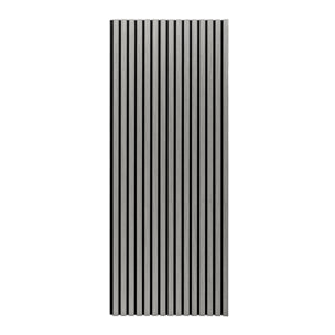 Mozart - Set di 2 pannelli fonoassorbenti decorativi in legno 235x60 cm, grigio