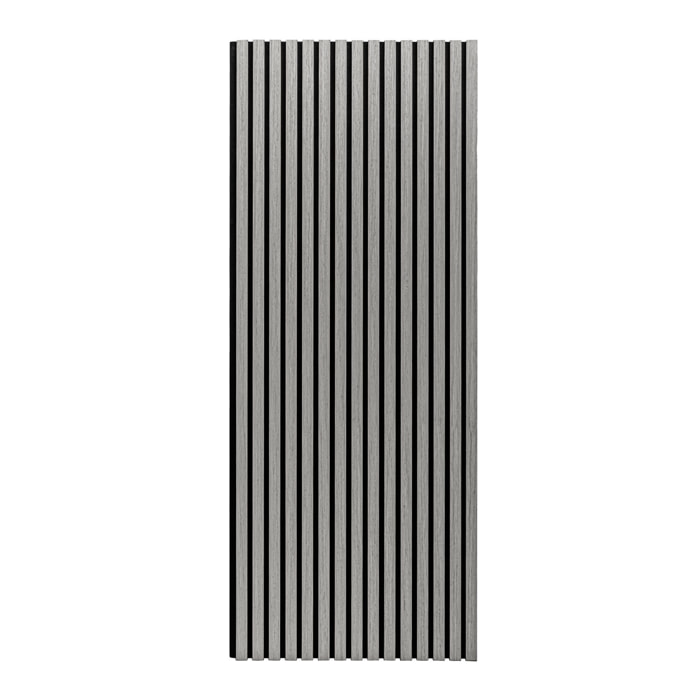 Mozart - Set di 2 pannelli fonoassorbenti decorativi in legno 235x60 cm, grigio