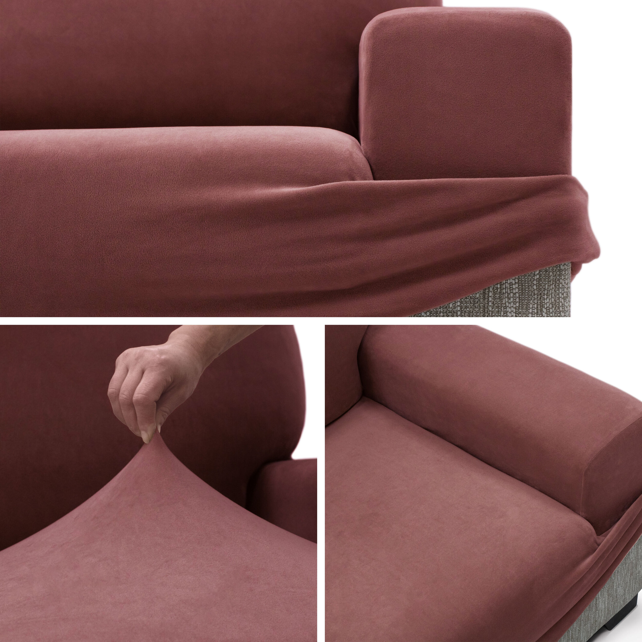 Funda TERCIOPELO ANTIMANCHAS Multi elástica para RELAX modelo VERONICA