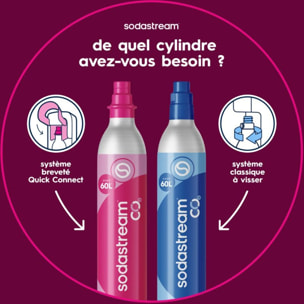 Cylindre CO2 SODASTREAM Recharge CO2 supplément CQC à clip