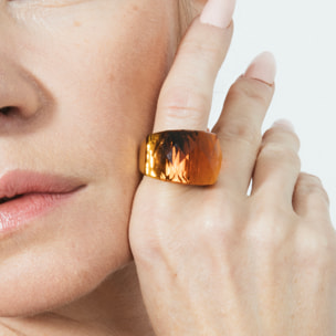 Anillo Fadino acabado oro amarillo 18k