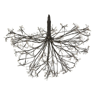 Décoration extérieure boule fleur lumineuse métal 1080 LED D.60cm