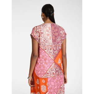 Elena Mirò - Blusa in viscosa stampata - Arancione