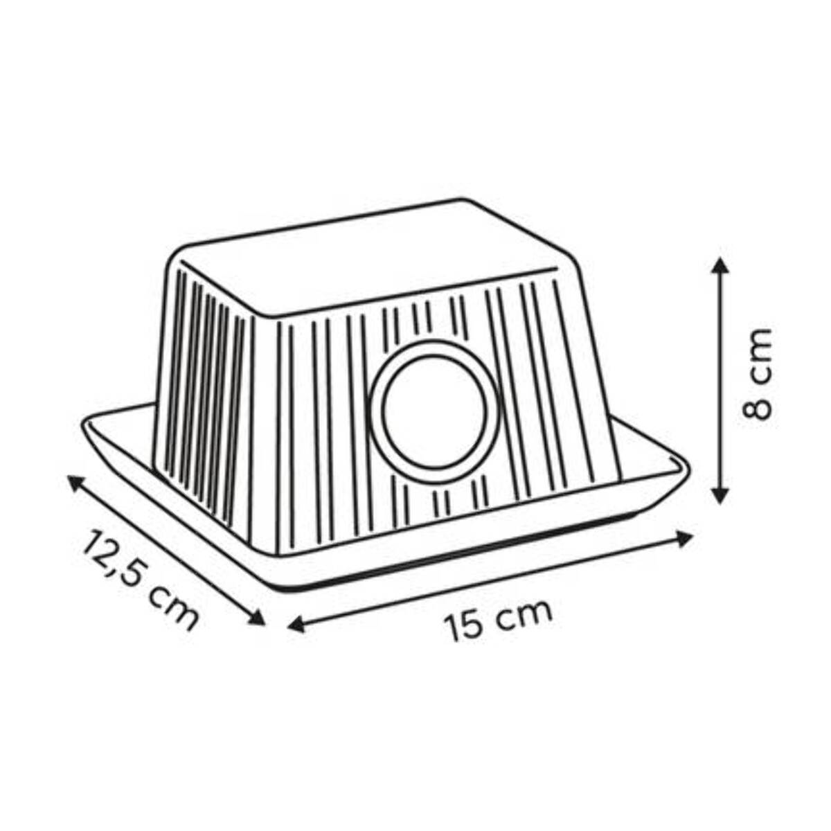 Beurrier grès blanc