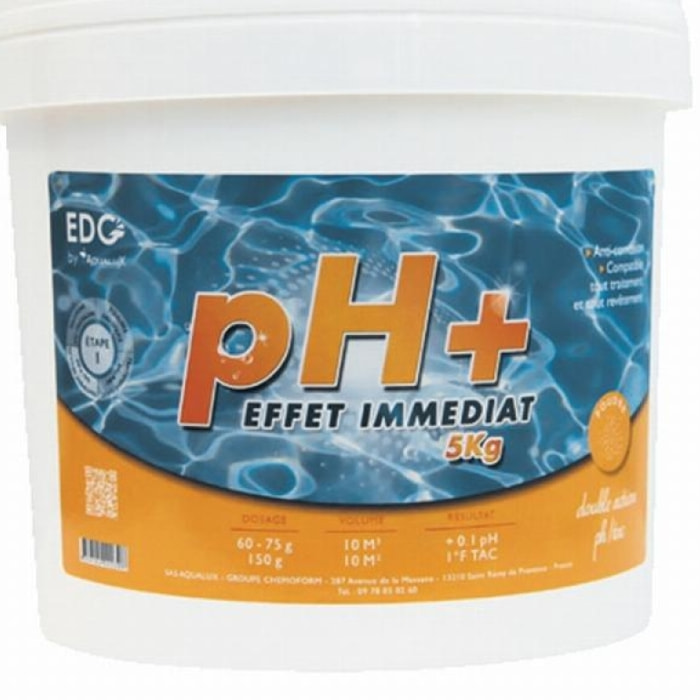 PH plus, poudre, seau de 5KG, EDG - AQUALUX - 200039