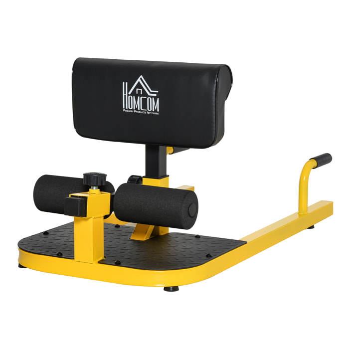 Máquina Sissy Squat para Sentadillas Flexiones Abdominales 50x97x56,5cm Amarillo