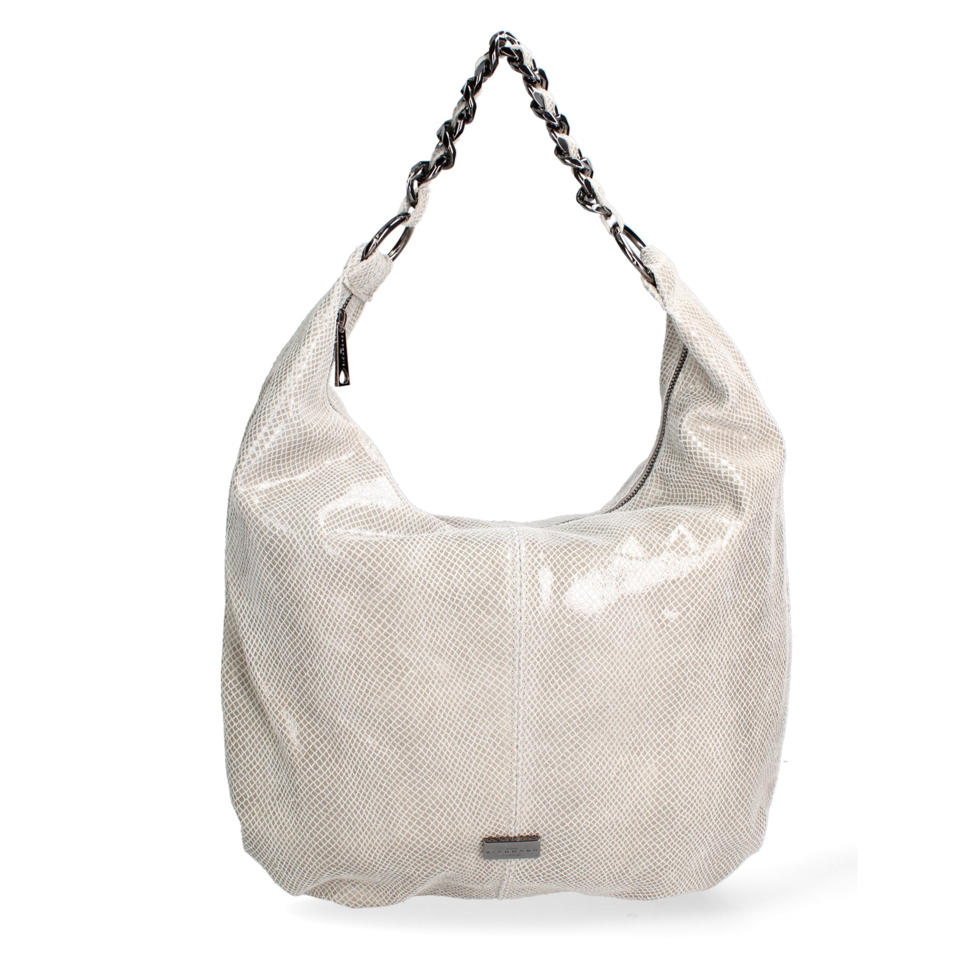 Borsa a spalla da donna Made in Italy - Valoria Pro - Vera pelle e calfhair - 42.0 x 34.0 x 9.0 cm