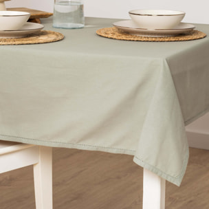 Mantel antimanchas algodón liso