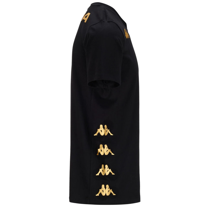 T-Shirts & Top Kappa Bambino Giovo Genoa Nero