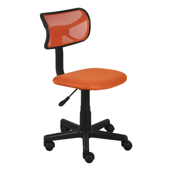 Sparky - sedia da ufficio in poliestere e nylon arancio