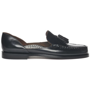 Mocassini Sebago Donna Nero LUISA TASSEL WOMAN