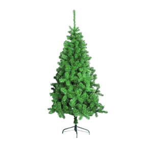 Albero di Natale 180 cm Santa Claus, Pino artificiale, Albero effetto reale, Alberello natalizio extra folto, 101x101 h180 cm, Verde