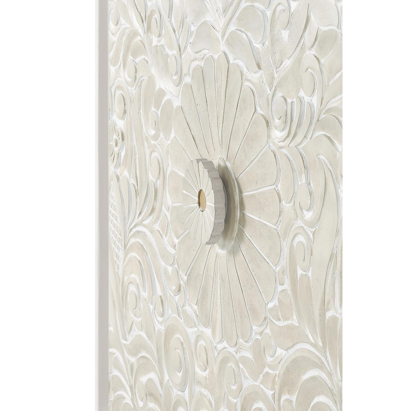 Armario de Madera de Mango 100 Cm Estilo Mediterráneo Moderno