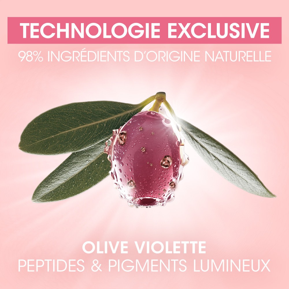 La Provençale - Routine Glow Sérum Rose & Crème Rose Booster d'Eclat Anti-fatigue Peptide-Eclat - Olive violette - Peptides & Pi