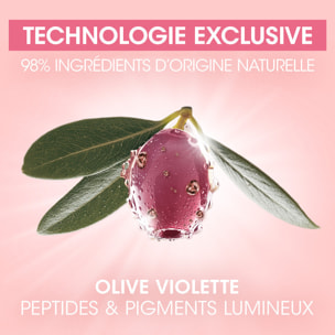 La Provençale - Routine Glow Sérum Rose & Crème Rose Booster d'Eclat Anti-fatigue Peptide-Eclat - Olive violette - Peptides & Pi