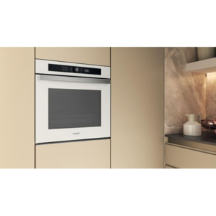 Four encastrable WHIRLPOOL WOI4S8PM1SWAF - Pyrolyse, 6ème Sens, Air Fry, Cuisson Multi-niveaux Cook4, Blanc