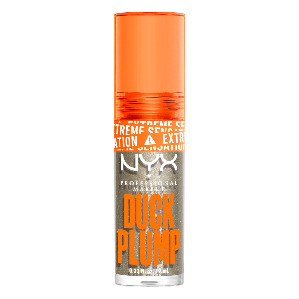 NYX Professional Makeup Duck Plump Gloss repulpant pailleté Quazy Silver