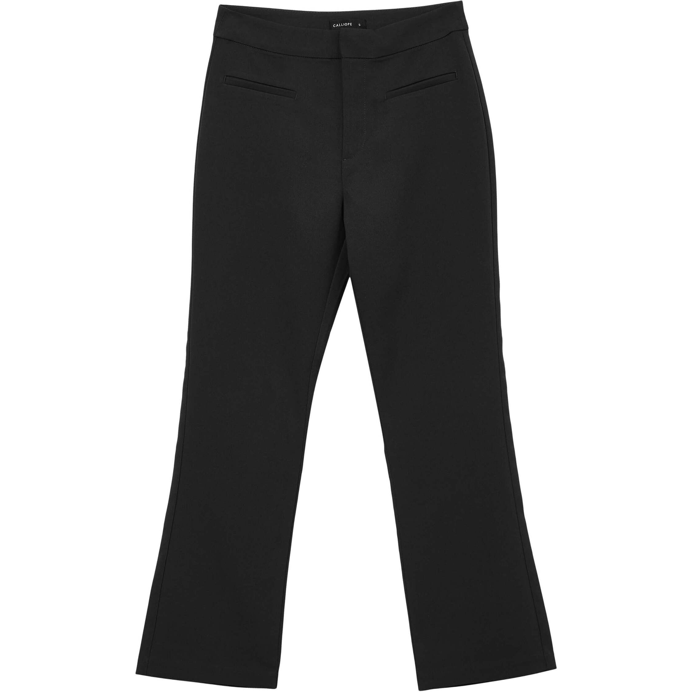 Pantalone flare tinta unita