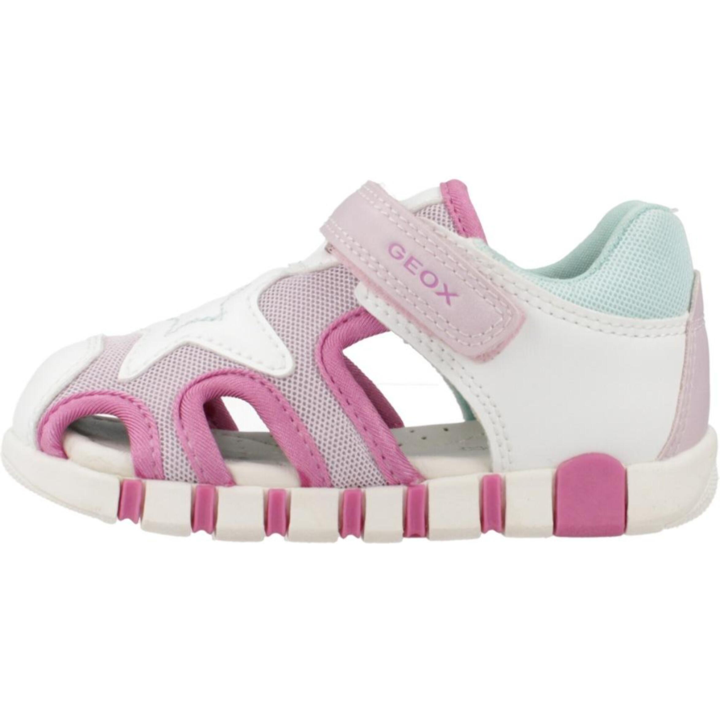 Sandalias Niña de la marca GEOX  modelo B SANDAL IUPIDOO GIR BLANCO