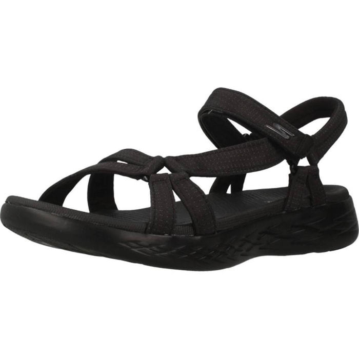 Sandalias Mujer On The Go 600 Brilliancy Negro