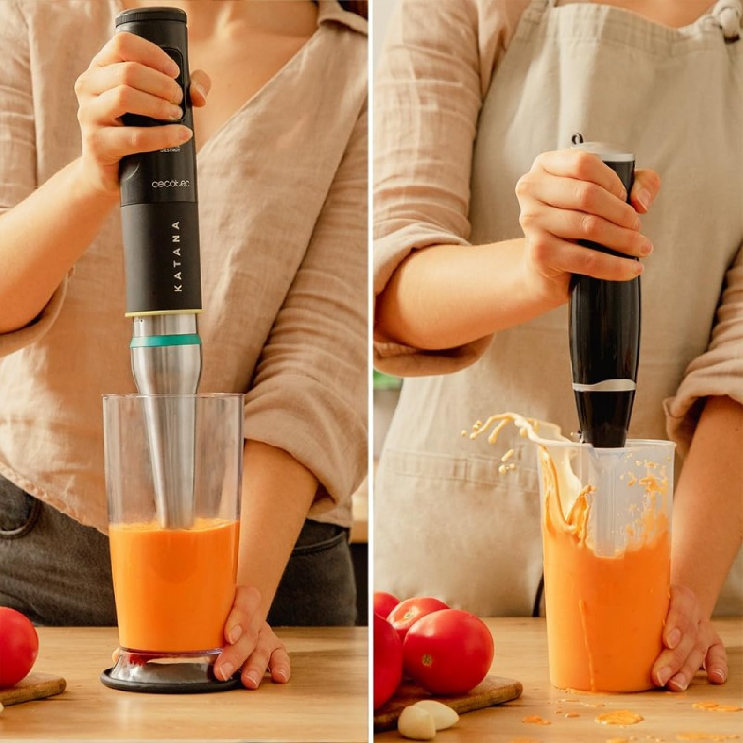 Cecotec Katana TotalDestroy 1500XL DOubleKatana Hand Blender, 1500 W, Dual Blade