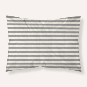 Taie d'oreiller en jacquard Jávea Grande Gris